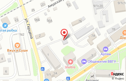 Автомойка во Владивостоке на карте
