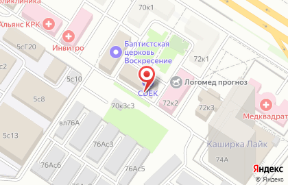 Стройкомплект на Кантемировской на карте