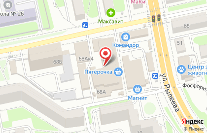 Торговый комплекс Командор в Володарском районе на карте