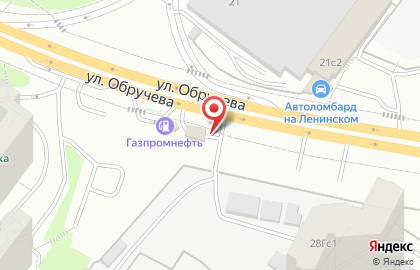 Автокомплекс в Обручевском районе на карте