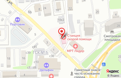 Станция скорой медицинской помощи г. Находки на карте