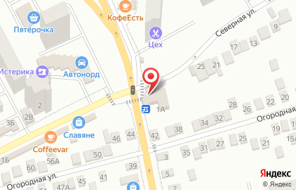 Супермаркет Магнит на улице Энгельса, 1а в Батайске на карте