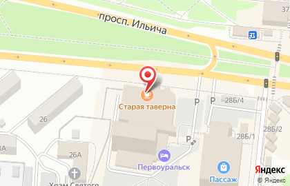 Кафе Старая таверна на проспекте Ильича на карте