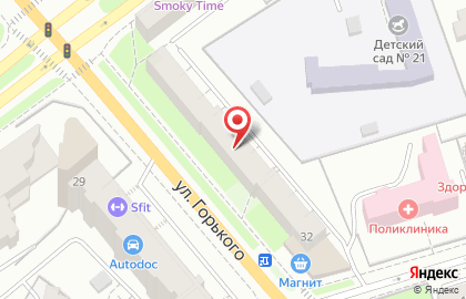 Центр репетиторства на улице Горького на карте