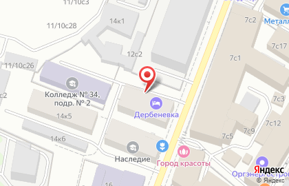 Первый клиентский банк на Дербеневской улице на карте