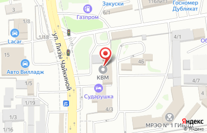 Торгово Производственая Компания KVM-KO на улице Лизы Чайкиной на карте