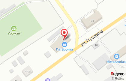 Супермаркет Пятёрочка, сеть супермаркетов на улице Пушкина на карте
