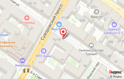Супермаркет Дикси на 7-ой Советской улице на карте