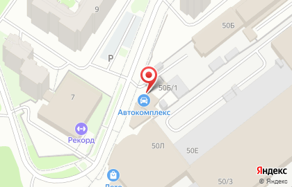Автокомплекс в Дзержинском районе на карте