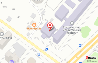 Уфимский государственный нефтяной технический университет УГНТУ на улице Менделеева на карте