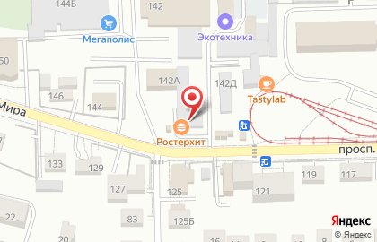 Сеть стрит-фуд кафе Ростерхит в Центральном районе на карте