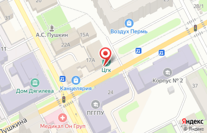 Центр городской культуры на карте