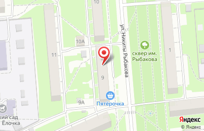 Банкомат Волго-Вятский банк Сбербанка России на улице Никиты Рыбакова на карте