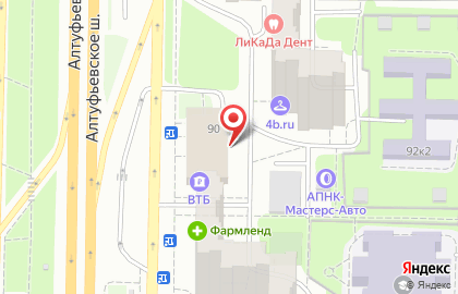 ОАО Мастер-Банк на Алтуфьевском шоссе на карте
