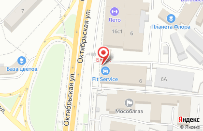 Автосервис FIT SERVICE на Октябрьской улице в Щёлково на карте