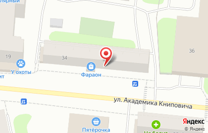 Магазин орехов и сухофруктов на улице Академика Книповича на карте