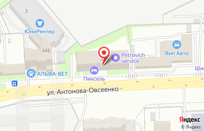 Туристическое агентство География на улице Антонова-Овсеенко на карте