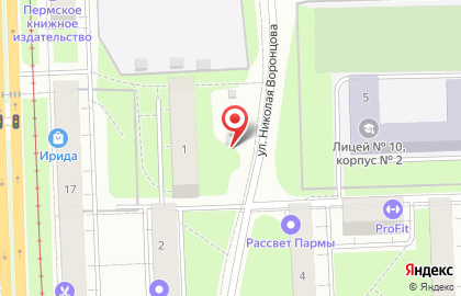 Автостоянка в Перми на карте