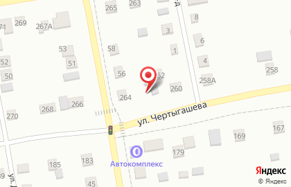 Шиномонтажная мастерская на улице Чертыгашева на карте