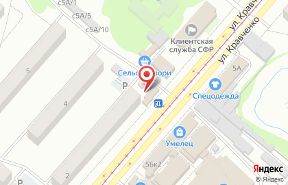 Магазин Сластёна в Красноярске на карте
