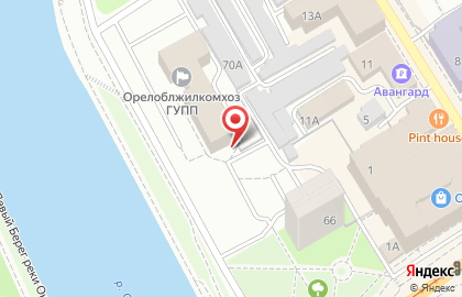 Управление промышленности Орловской области на карте