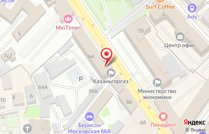 Банкомат Газпромбанк в Казани на карте