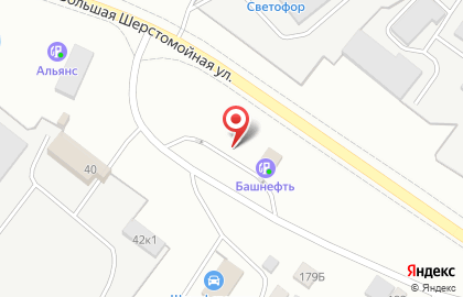 Заправочная станция Башнефть в Ленинском районе на карте