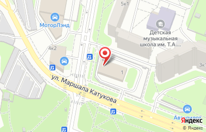 Шинный центр Колесо.ру на улице Маршала Катукова на карте