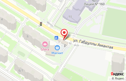 Пекарня Хлебторг на улице Габдуллы Амантая на карте