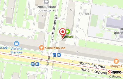 Киоск по продаже фруктов и овощей в Автозаводском районе на карте