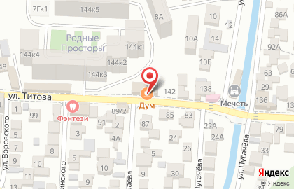 Кафе DUM в Советском районе на карте