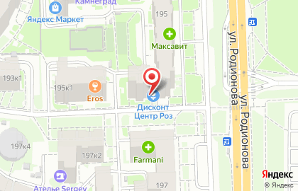 Дисконт-центр роз в Нижнем Новгороде на карте