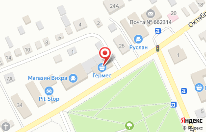 Магазин разливного пива Пивной причал на Октябрьской улице на карте