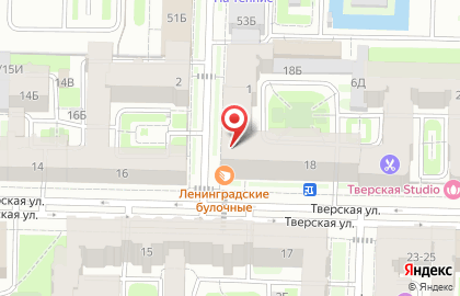 Пекарня Ленинградские булочные на Тверской улице, 18 на карте