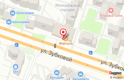 Автомагазин АвтоАльянс на улице Зубковой на карте