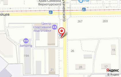 Доступная кофейня Подорожник на улице Тухачевского на карте