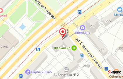 Магазин товаров для животных на Ново-Садовой улице на карте