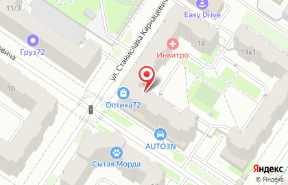 А-ТИРА на улице Станислава Карнацевича на карте
