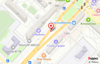Билборды (6х3 м) от РГ Дрим в Краснооктябрьском районе на карте