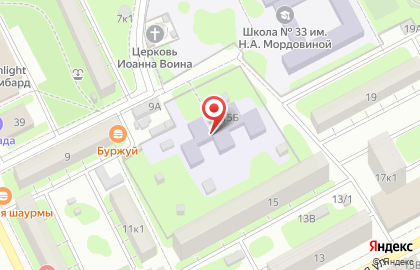 Детский сад №38 в Советском районе на карте