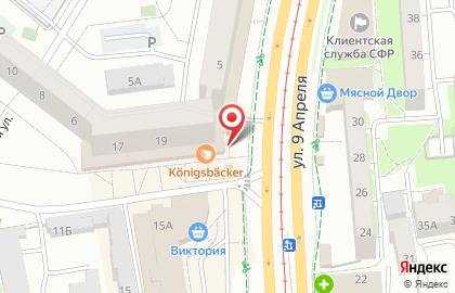 Магазин у дома Кант маркет в Ленинградском районе на карте