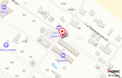 Минимаркет на Приморской улице на карте