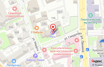 Линия звезд на карте