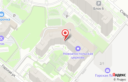 Продуктовый магазин в Новосибирске на карте