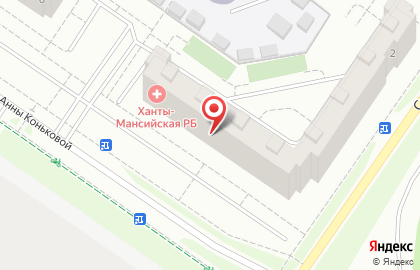 Ханты-Мансийская районная больница в Ханты-Мансийске на карте
