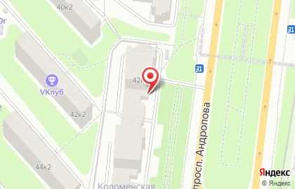 Банкомат СберБанк на проспекте Андропова, 42 к 1 на карте