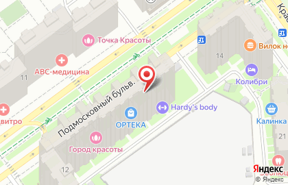 Мини-маркет Тройка на Подмосковном бульваре на карте