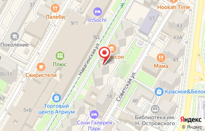 Агентство по продаже билетов Parter.ru на Навагинской улице на карте