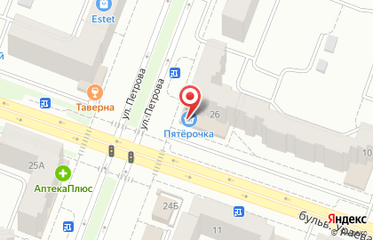 Магазин зоотоваров Кошкин Дом на улице Петрова на карте