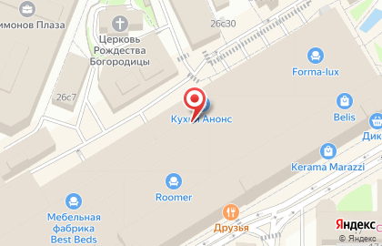 Салон мебели Geniuspark на улице Ленинская Слобода на карте